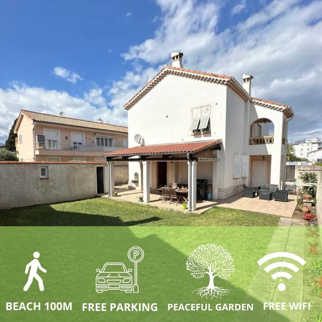 Villa - 100 M - Beach - Free Parking Villeneuve-Loubet